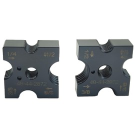 Delixike 48-44-2872 1/4", 3/8", 1/2" Replacement Cutting Die Set Fits For Milwaukee 2872-20, 2872-21 M18 Brushless Threaded Rod Cutter, With 4-Sided Rotatable Cutter & Size Markings