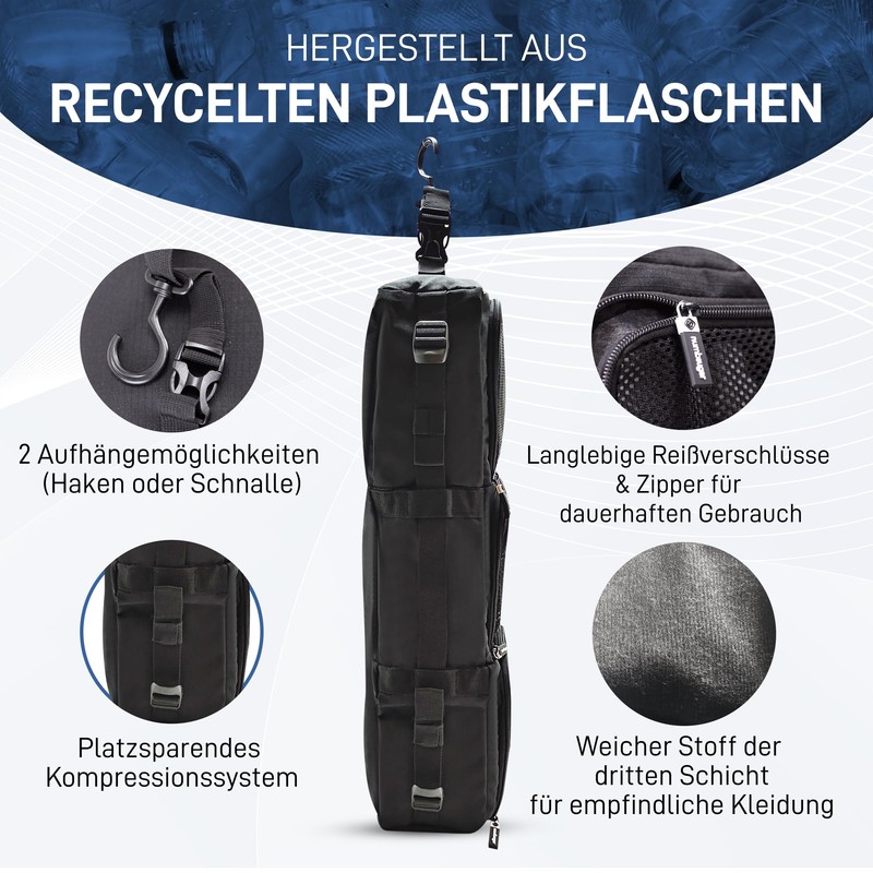 NUMBSUGAR Hanging Packing Cube, Suitcase Organiser for Luggage, Backpack, Hanging