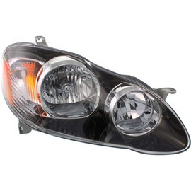 KarParts360 For Toyota Corolla Headlight Assembly 2005 06 07 2008 Passenger Side For TO2503154