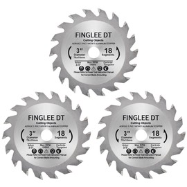 TCT Circular Saw Blade 76 mm x 9.5 mm with 18 Teeth, Ideal for Wood, Plastic, PVC, Acrylic, Plywood, Fast Cutting, Compatible with All 76 mm Circular Saws (3)