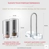Salt and Pepper Shakers with Holder - Elegant Stainless Steel