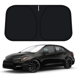 D-Lumina Windshield Sun Shade for 2016-2022 Toyo-ta Prius Hatchback Accessories (NOT for Prius C/Prius V), Front Window Sunshade Sun Visor Protector Block UV Rays Heat, Foldable 2 Layers 210T Material