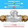 GUXGUY 1-1/2" Stainless Steel Check Valve, NPT Threaded Horizontal Check