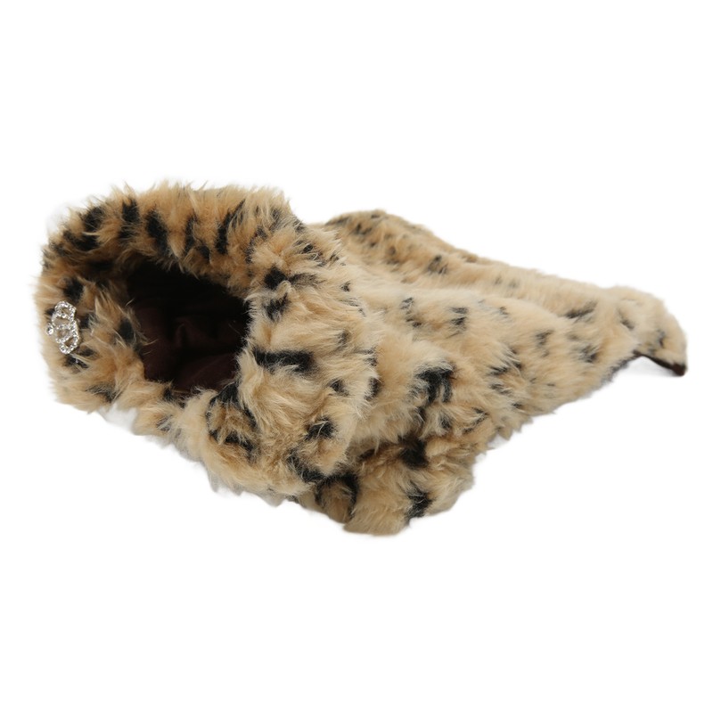 Pet Leopard Print Cloak Cute Retro Stylish Puppy Plush Jacket