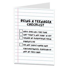 LimaLima Funny Teenager Birthday Card For Girls & Boys Suitable For 13th 14th 15th 16th Celebrations