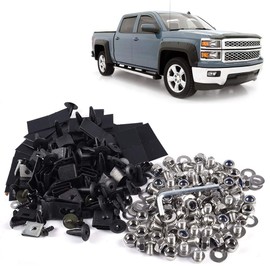 18 Variety Fender Flare Hardware Kit Screw/Bolt Fastener Compatible for Chevy Universal Pocket/Rivet Style