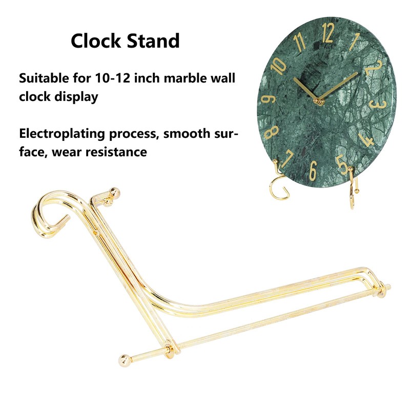 Metal Clock Stand Stylish Display Bracket for Home Office Modern