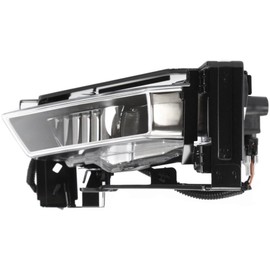 MNMSYH Fog Light Luz Antiniebla Left Side Clear Lens W/Bulb Fog Lamp W/Chrome Bezel For Honda For Accord EX-L/LX/Sport 2013-2015 Rectangular-Shape 33950T2AA01 33950T2AA11