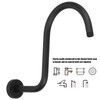 Shower Arm S Shape Gooseneck Stainless Steel Shower Head Extension