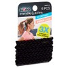 Scunci Everyday and Active Strand Elastics, Black Color, 6-Pcs per