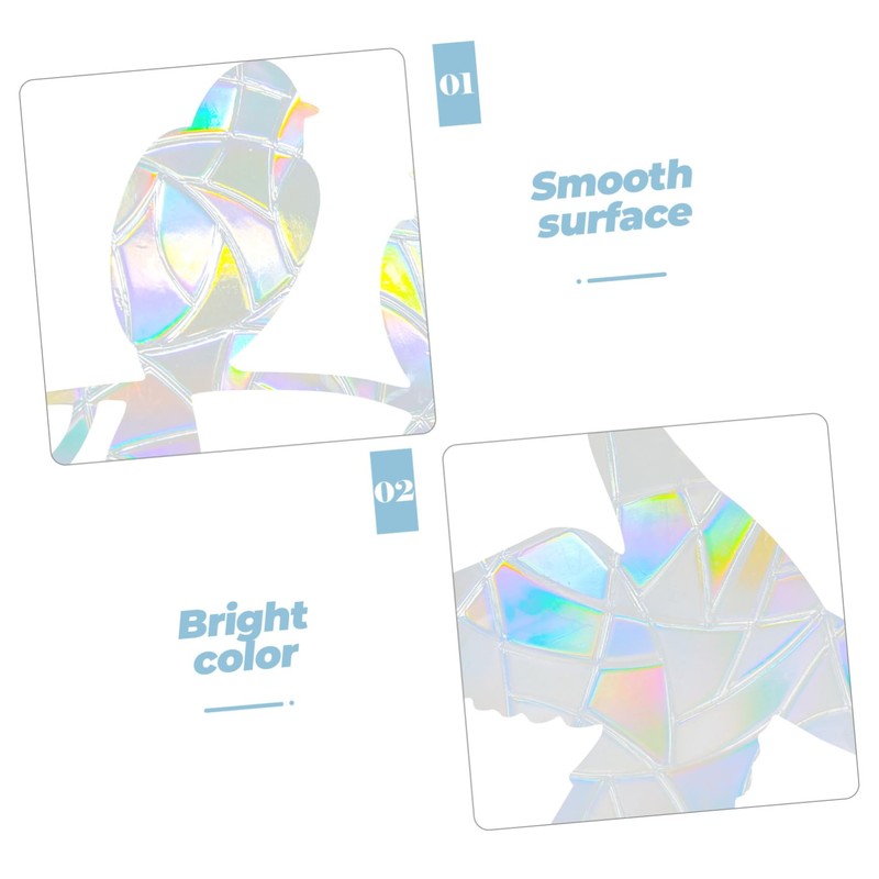 GRIRIW Anti-Collision Window Sticker Static Glass Clings PVC Window Clings