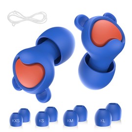 Kids Ear Plugs (6-12 yrs) - Reusable Noise Relief Earplugs for Focus, Travel, Concerts, Socializing, Sports Events, Noise Sensitivity - 8 Ear Tips in XS/S/M/L,BURD