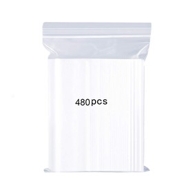 YOFADCI Zip Bags Plastic Clear Resealable Food Bags Zipper Kitchen Household Storage Candy Small Items Jewelry Minerals Vitamins