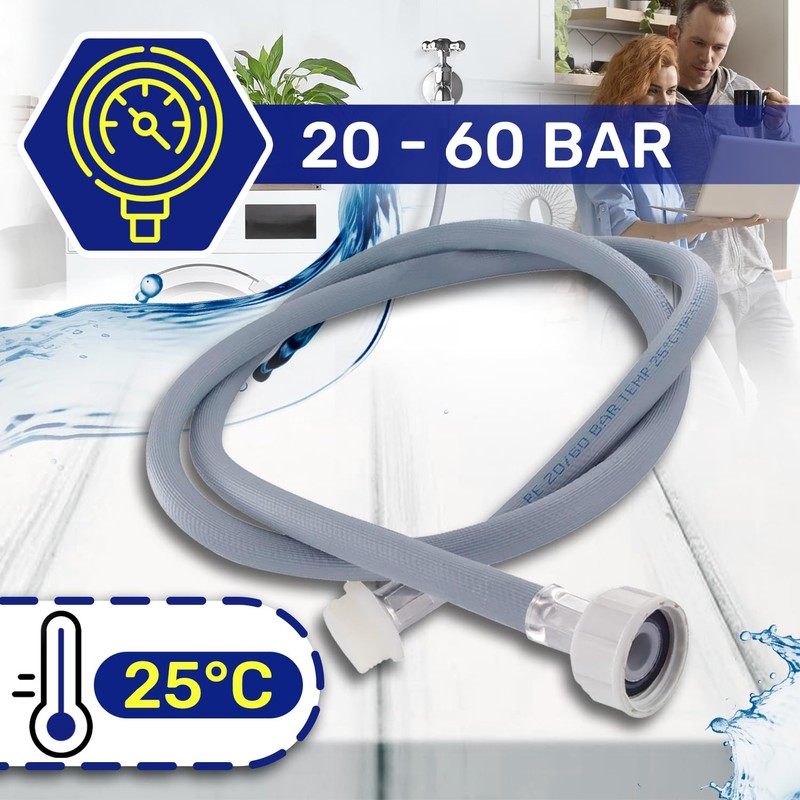 Inlet Hose Extension for Washing Machine and Dishwasher 2 m
