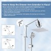 iFealClear Rain Filtered Shower Head 10'' High Pressure Rainfall Shower