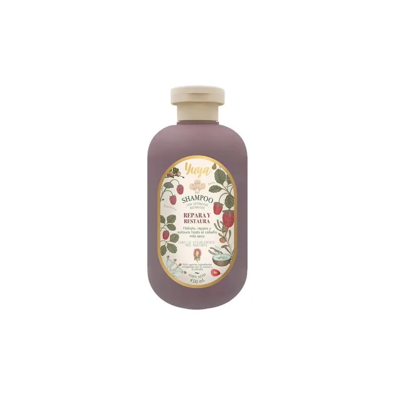 Shampoo Para Cabello Yuya 100% Orgánico Frambuesa 450 Ml