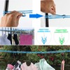 Laundry Rope, Travel, Laundry Drying Rope, Blue, 2 Pieces, Approx.