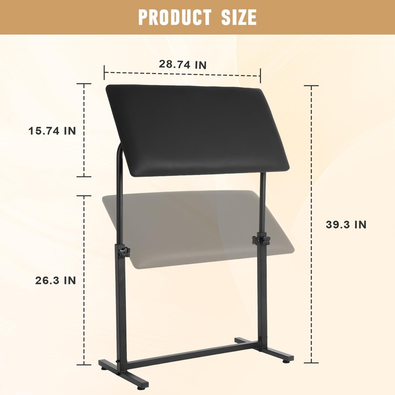 FAHKNS Ergonomic Tattoo Armrest，Tattoo Arm Rest XL，Height & Tilt Adjustable