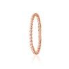 Hoops & Loops Rose Gold Flashed Sterling Silver Polished Thin