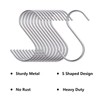 Naler 12Pcs S Shaped Hanging Hooks S Hooks for Hanging