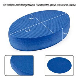 Oval Foam Balance Pads, Stable Fitness Exercise Cushion, Non-Slip
