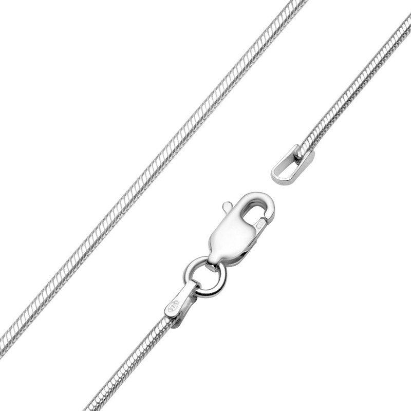 Vinani ABOG-S Pendant Wavy Brushed Shiny with Sterling Silver 925
