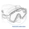 Professional Snorkel Diving Mask, Ultra Clear Lens with Wide View