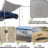 DANCHEL OUTDOOR Portable Suction Cups Car Camper Awning 7.7lbs, Needn't