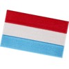 Luxembourg Flag Embroidered Iron On Sew On Patch