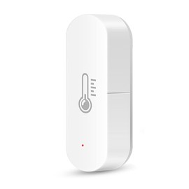 Sanofuturion Smart Temperature Humidity Sensor, Tuya WiFi Hygrometer Indoor Monitor with App Alerts, Compatible with Alexa/Google Home, Real-Time Data & Scene Automation (2.4GHz Only)