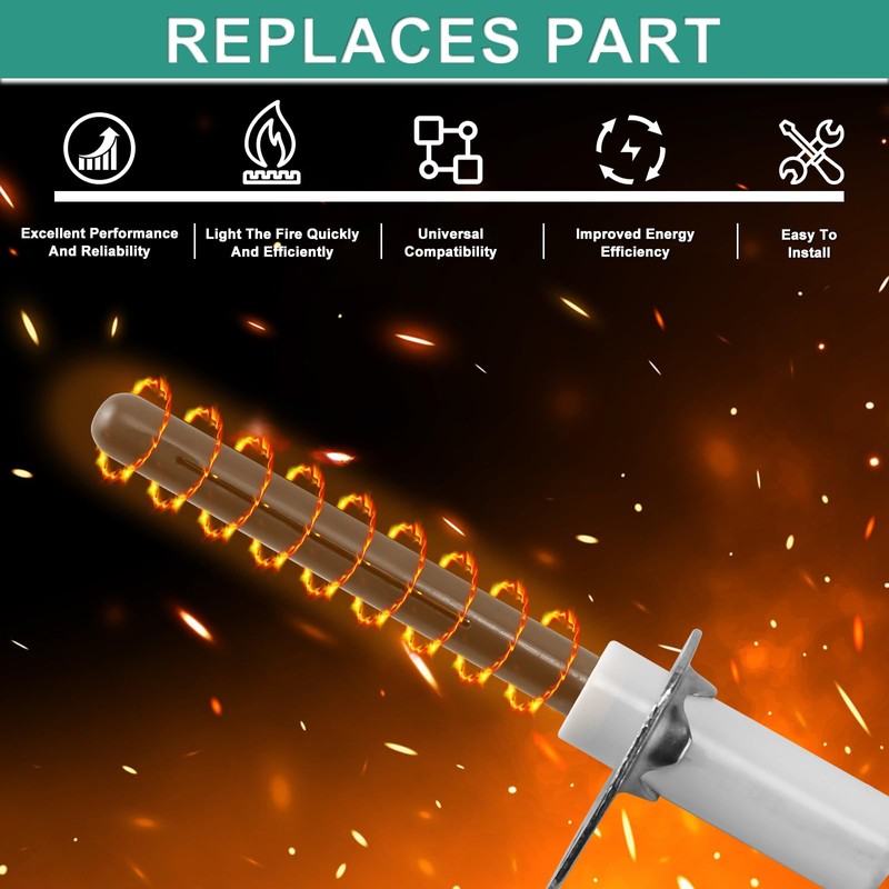【UPGRADED】H150 Universal Furnace Igniter 120V Silicon Nitride Hot Rod Igniter