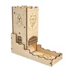 CZYY Castle Dice Tower with Tray Wood Laser Cut Dragon