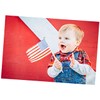 BESPORTBLE 3sets Mini American Flags Stick Quality Waving Flag for
