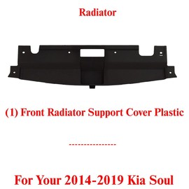 US AUTO PARTS PLUS New Front Radiator Support Cover Plastic Direct Replacement For Kia Soul 2014-2019 86353B2000 KI1224114