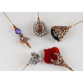 Alilang 5Pcs Hat Pin Classic Vintage Style Safety Pins Brooches Suit Tie Hat Scarf Set Jewelry Accessories