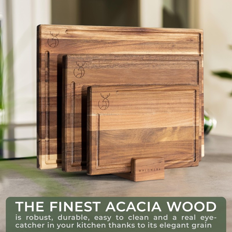 WALDWERK Cutting Board Set (15.75 x 12/13 x 9.5/10 x