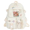 DKIIL NOIYB Kawaii Backpack With Kawaii Pin And Accessories, Large