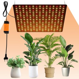 Plant Lamp LED Full Spectrum 225 LEDs 1000 W Plant Lamp Cultivation with 4 Hooks Plant Light Hanging LED Grow Light for Greenhouse Plants, Vegetables, Flowers (White + Red)