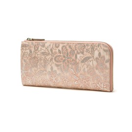 ARUKAN Crea Pearl Flower, L-shaped Long Wallet -