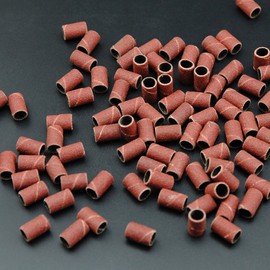 Yimart® 100Pcs 80 Grit Nail Art Sanding Bands for Nail Drill Bits Machine Manicure Pedicure