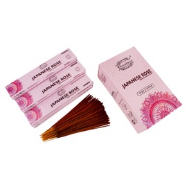 Raajsee Incense Sticks 12 Pack Set 15gm Each, -100% Organic Hand Rolled- Perfect for Church,Aromatherapy,Relaxation Meditation (Rose)