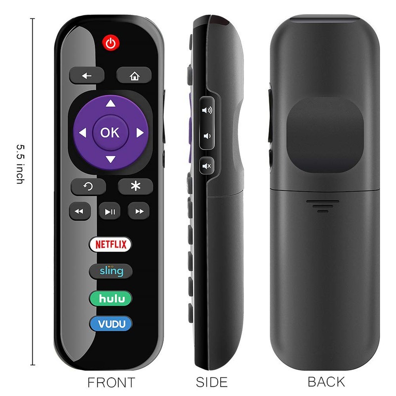 Universal Remote for Roku TV, Replacement for TCL/Onn/Hisense/Insignia/Sharp Roku TVs