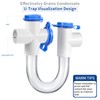 DECOAIRCON 3/4 -inch Standard Condensate Trap with Cleaning Brush, PVC