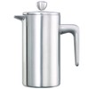 Service Ideas PDWSA350BS Double Wall Coffee Press, Stainless Steel, Brushed,