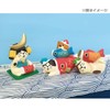Decole ZTS-62353T Carp Hyokkori Nyanko, Approx. 2.6 x 1.1 x