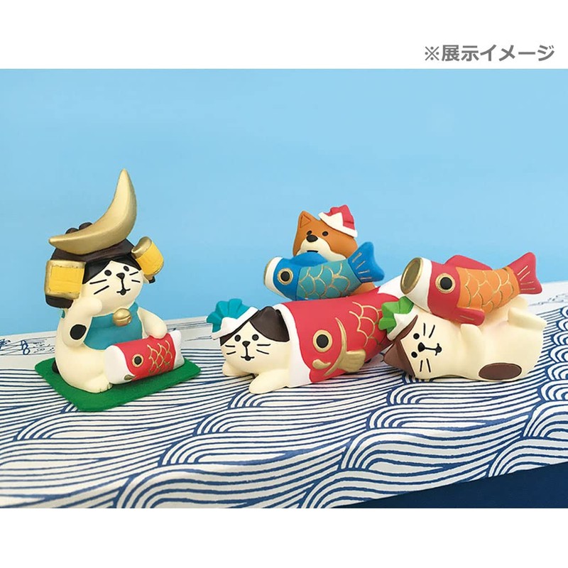 Decole ZTS-62353T Carp Hyokkori Nyanko, Approx. 2.6 x 1.1 x