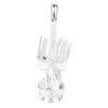 Coffee Spoon Holder Elegant Swan Shaped Alloy Mirror Polish Rich