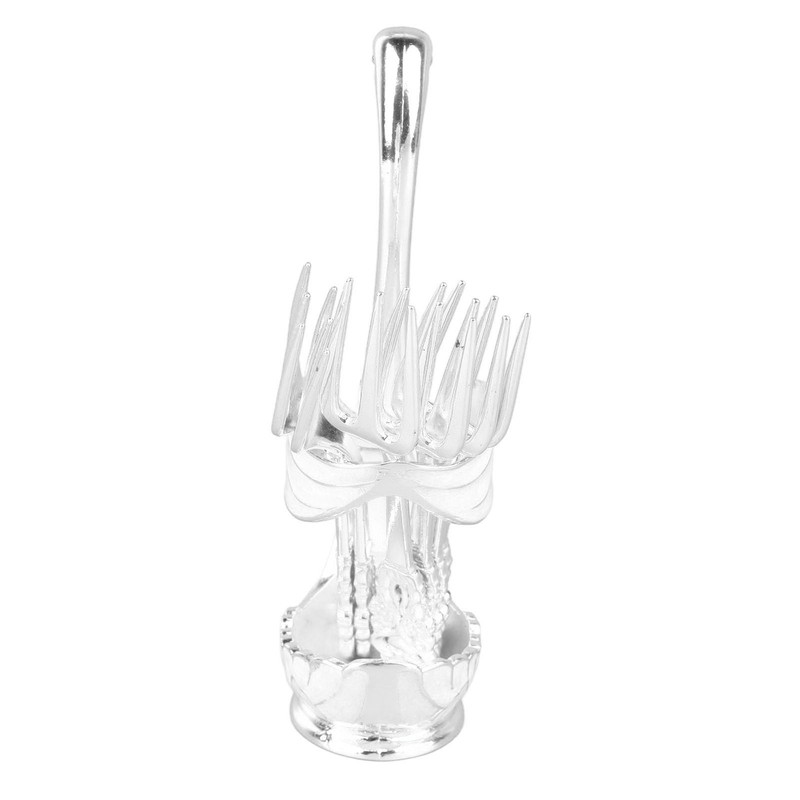 Coffee Spoon Holder Elegant Swan Shaped Alloy Mirror Polish Rich