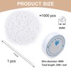 QFEHTHSK 1000 Perforated Beads, 1 Roll of Needle Thread, 1