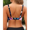 Bikini con aros para mujer, parte superior de traje de
